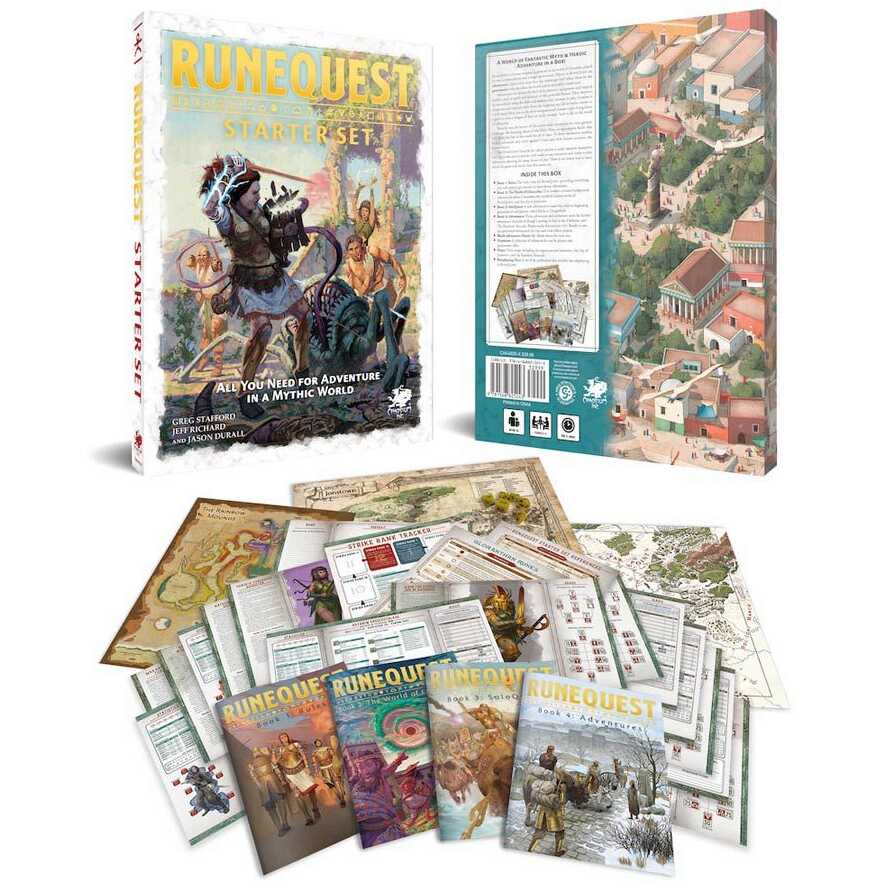 RuneQuest Starter Set Components