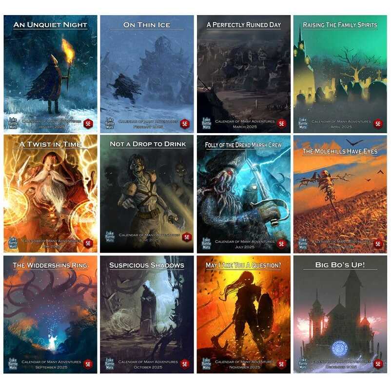 Calendar of Many Adventures (2025)