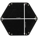 Forged - Hexagon Snap Folding Dice Tray size open