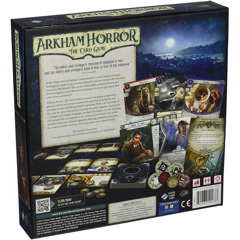 Arkham Horror LCG (First Edition) Box Rear