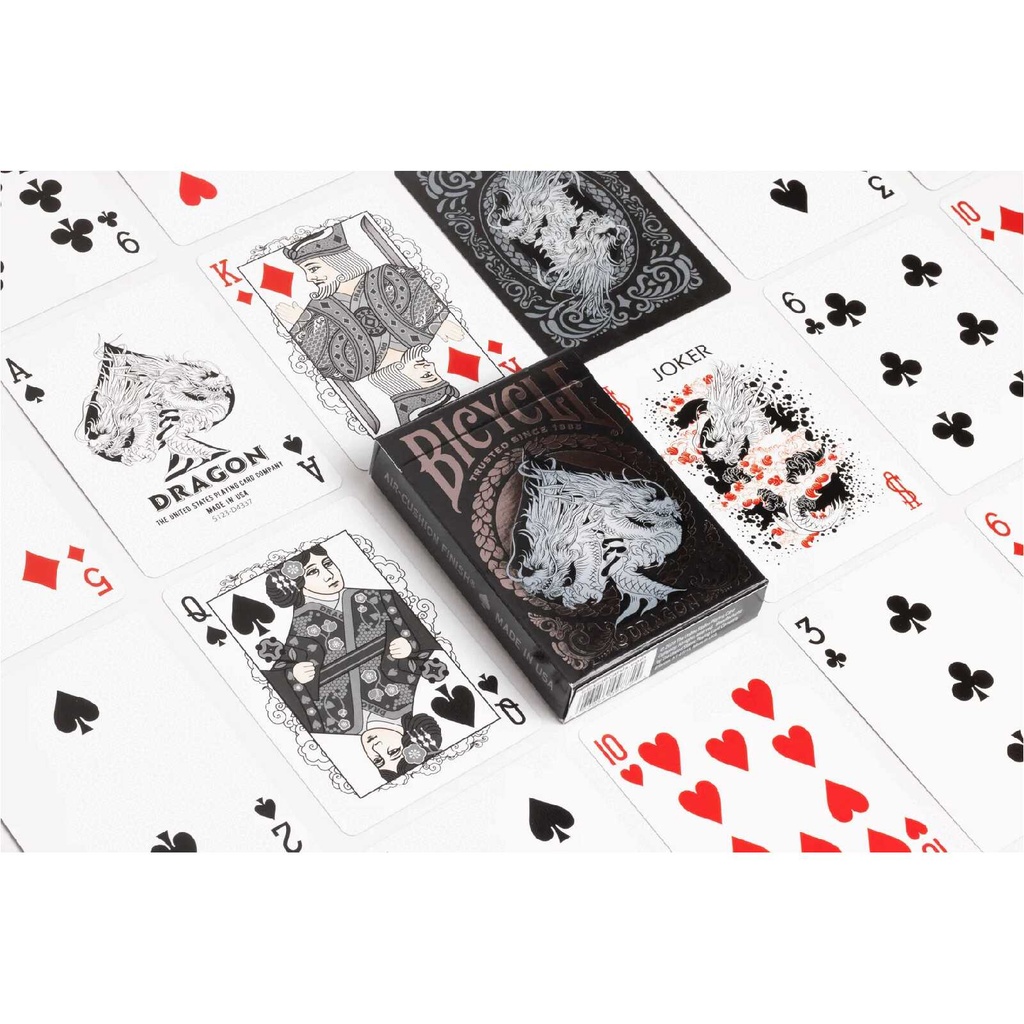 Bicycle Playing Cards: Dragon Black Components