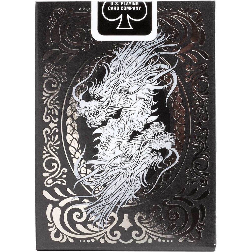 Bicycle Playing Cards: Dragon Black Cover Rear
