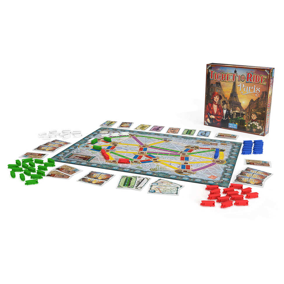Ticket to Ride: Paris Setup in Play
