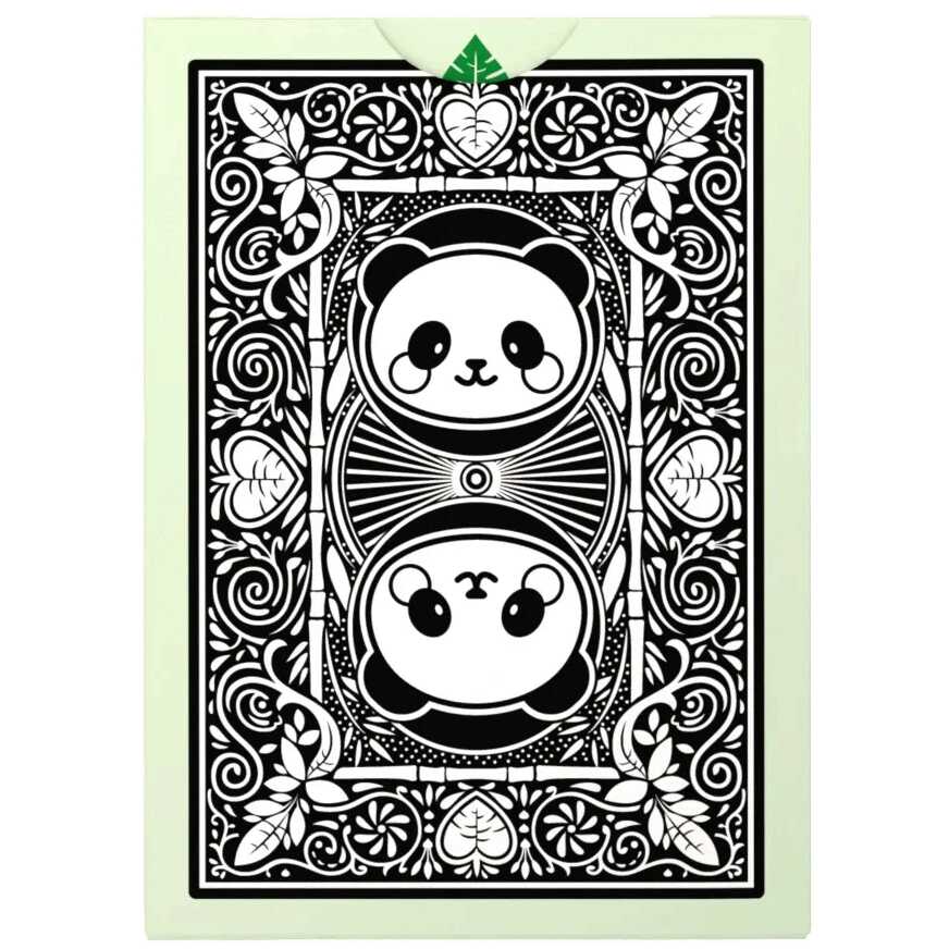 Bicycle Playing Cards: Panda Cover Rear
