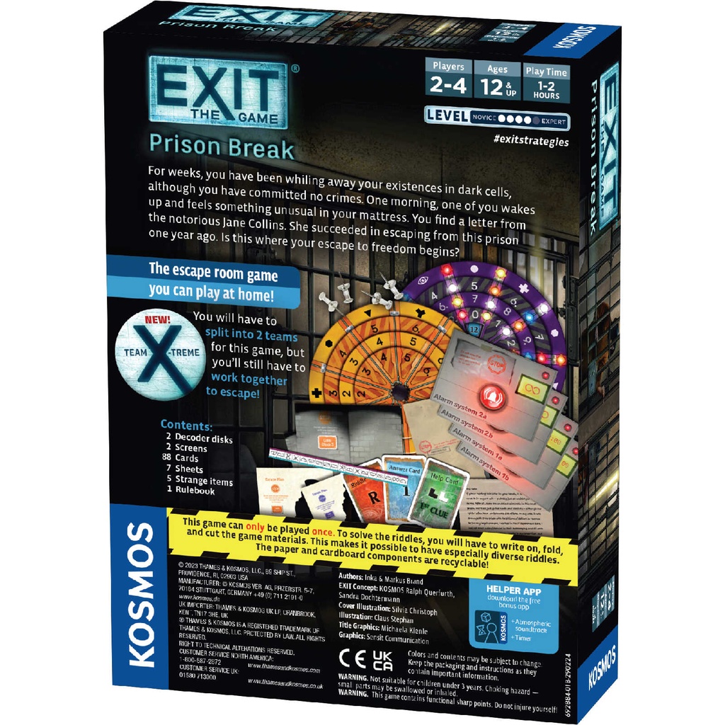 EXIT: Prison Break Box Rear
