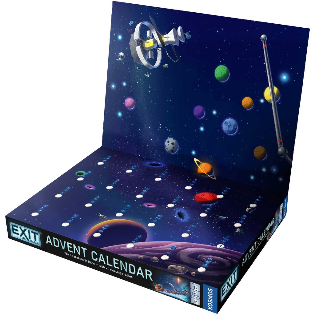 EXIT: The Intergalactic Race - Advent Calendar Setup In Play