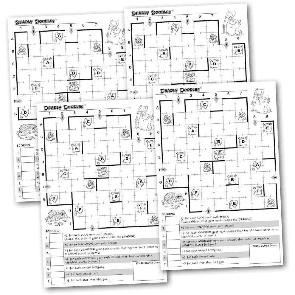 Deadly Doodles Player Sheets