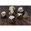 Forged - Arboreal Magic Metal RPG 7 Dice Set