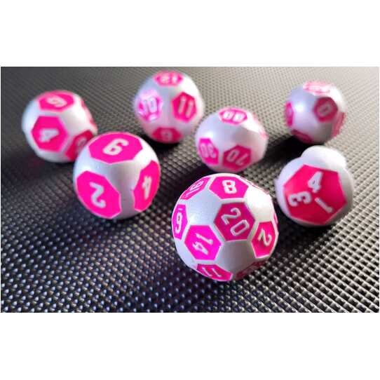 Forged - Diva's Mech Metal RPG 7 Dice Set