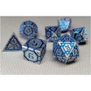 Forged - Nexus Blue Metal RPG 7 Dice Set