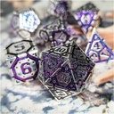 Forged - Nexus Purple Metal RPG 7 Dice Set