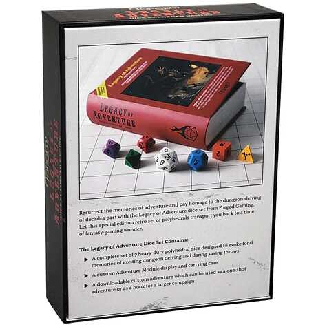 Forged - Legacy of Adventure Dice Metal RPG 7 Dice Set