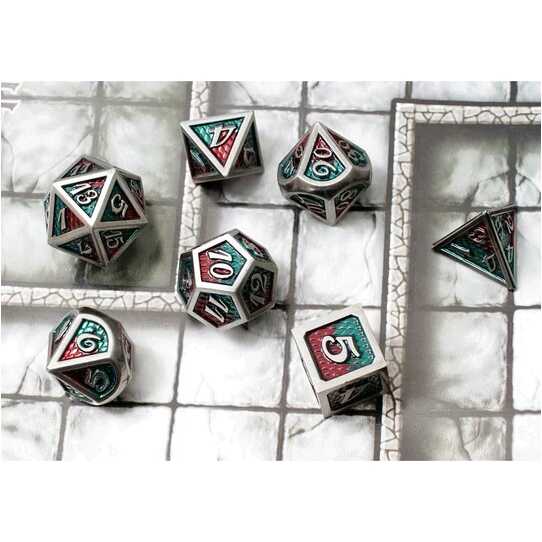 Forged - Vengeful Dragon Metal RPG 7 Dice Set