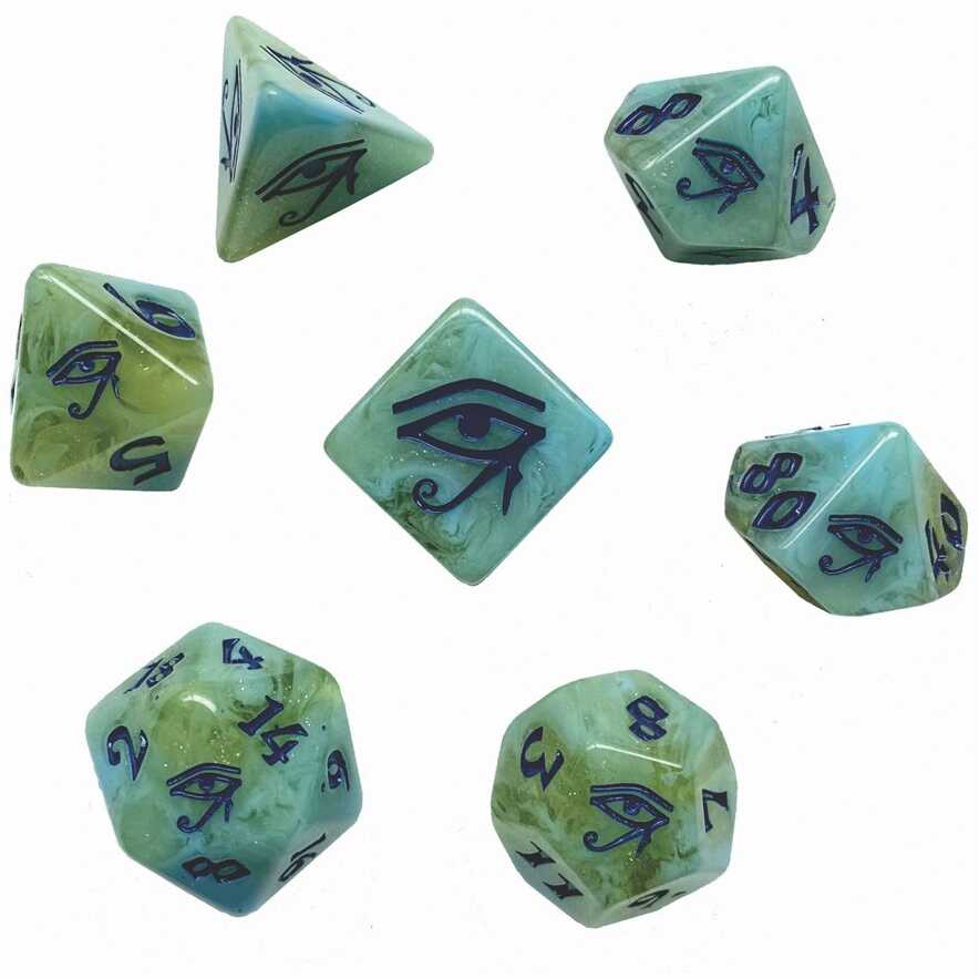 Black Oak Workshop 7-Dice RPG Set - 7-Set Eye of Horus