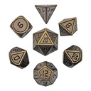 Forged - Dwarven Greed Metal RPG 7 Dice Set
