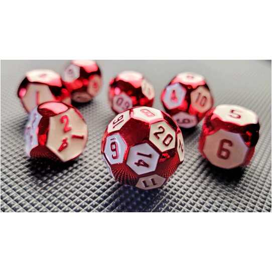 Forged - Cyborg Scorn 7-Piece Metal Dice Set