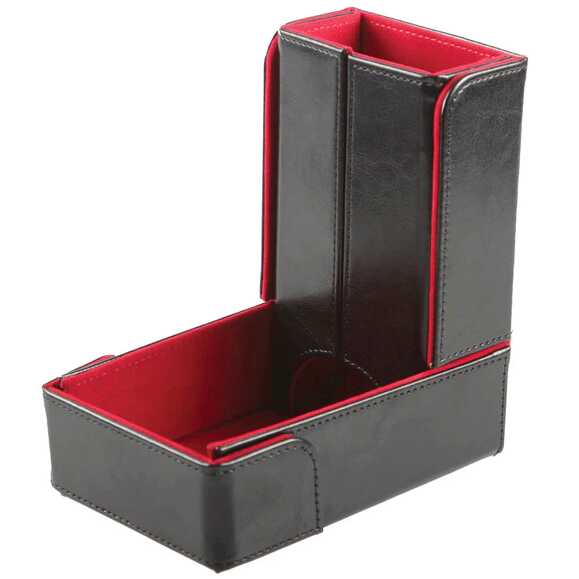 Forged - The Keep: Compact Magnetic Dice Tower and Dice Tray - Red