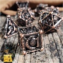 Forged - Dice Goblin Crescent Orb Metal RPG 7 Dice Set