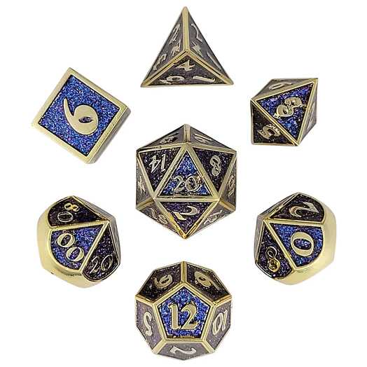 Forged - Arcane Mystery Metal RPG 7 Dice Set