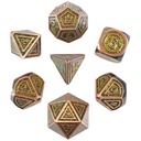 Forged - Arboreal Magic Metal RPG 7 Dice Set
