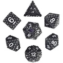 Forged - Dragon's Gaze Silver Metal RPG 7 Dice Set