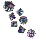 Forged - Royal Mystic Purple Metal RPG 7 Dice Set