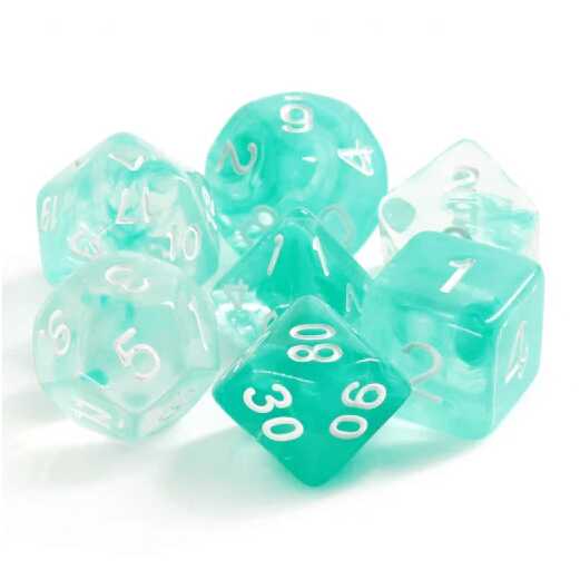 Foam Brain - Lake Teal RPG Dice Set