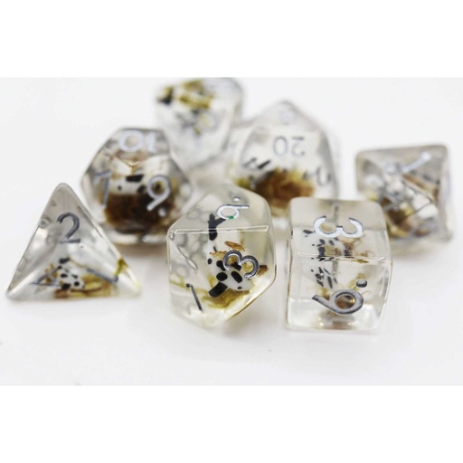 [FOM_1145] Foam Brain - Black Koi Fish RPG Dice Set