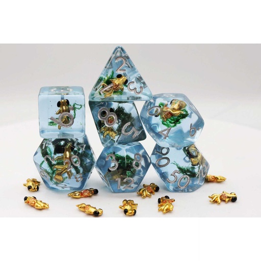 [FOM_2414] Foam Brain - Goldfish RPG Dice Set