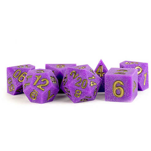 [MTD_783] FanRoll: 16mm Sharp Edge Silicone Rubber Poly Dice Set: Regal Ricochet