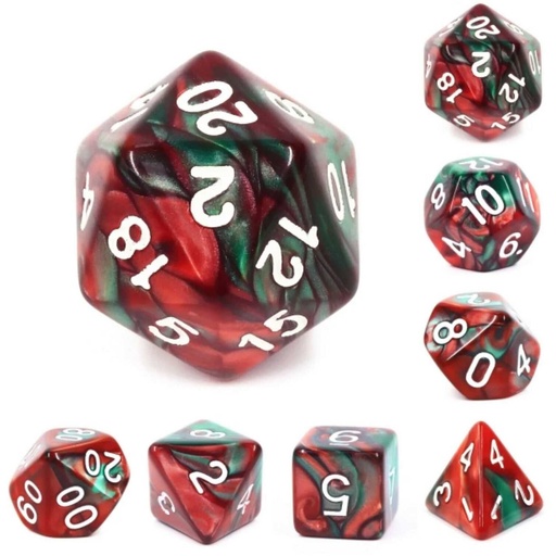 [FOM_2116] Foam Brain - Burning Bush RPG Dice Set