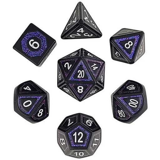 [FORGE_UNDARK-GLIMMER7] Forged - Underdark Glimmer Metal RPG 7 Dice Set