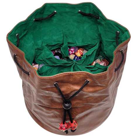 [FORGE_7PEH-BRWGRN] Forged - Pouch of the Endless Hoard Dice Bag - Brown/Green