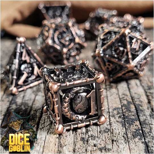 [FORGE_FG-DG-DC-0024] Forged - Dice Goblin Crescent Orb Metal RPG 7 Dice Set