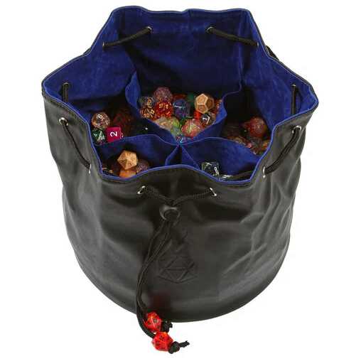 [FORGE_7PEH-BLKBLU] Forged - Pouch of the Endless Hoard Dice Bag - Black/Blue