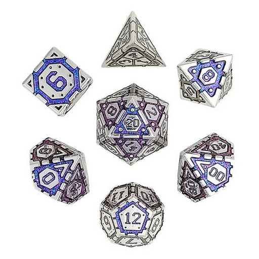 [FORGE_FG-DC-NEXUS-PURPLE7] Forged - Nexus Purple Metal RPG 7 Dice Set