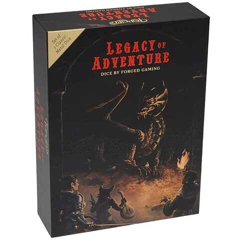 [FORGE_FG-DICE-LOA] Forged - Legacy of Adventure Dice Metal RPG 7 Dice Set