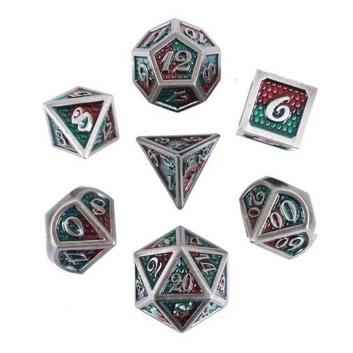 [FORGE_VENGEFUL-DRAGON7] Forged - Vengeful Dragon Metal RPG 7 Dice Set