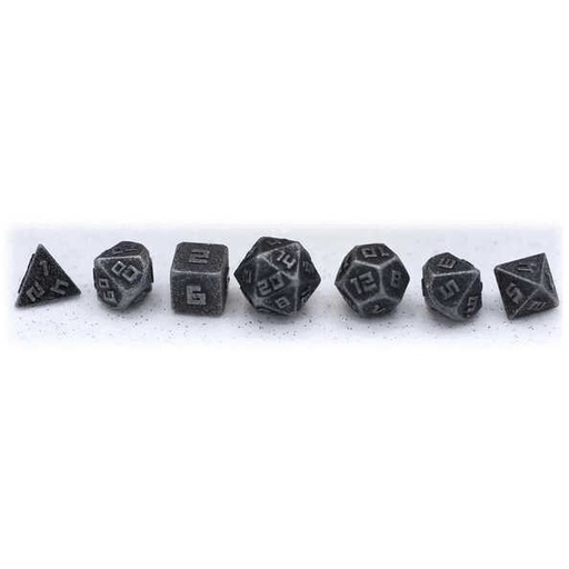 [HYMGH_0221] Hymgho: 7-Set 10mm Mini Solid Metal: Ancient Silver