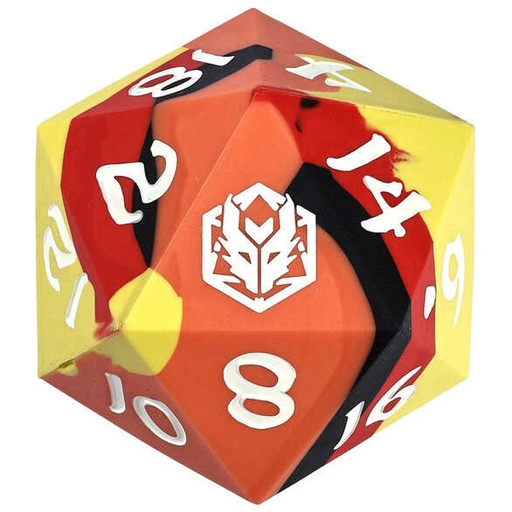 [HYMGH_0424] Hymgho: d20 55mm Chonk (Silicone): Fire Ball