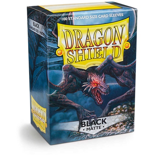 [ATM_DSH11002] Dragon Shield Sleeves: Standard- Matte Black (100 ct.)