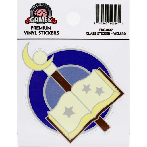 [FOM_0137] Foam Brain - Class Sticker: Wizard