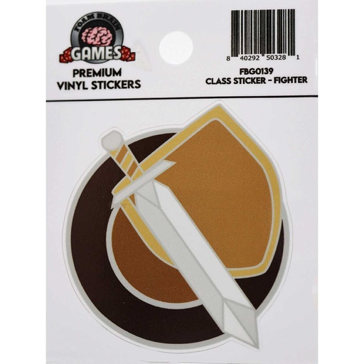 [FOM_0139] Foam Brain - Class Sticker: Fighter