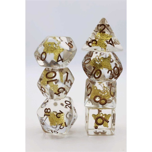 [FOM_1147] Foam Brain - Gilded Butterfly RPG Dice Set
