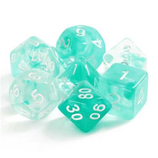 [FOM_1229] Foam Brain - Lake Teal RPG Dice Set