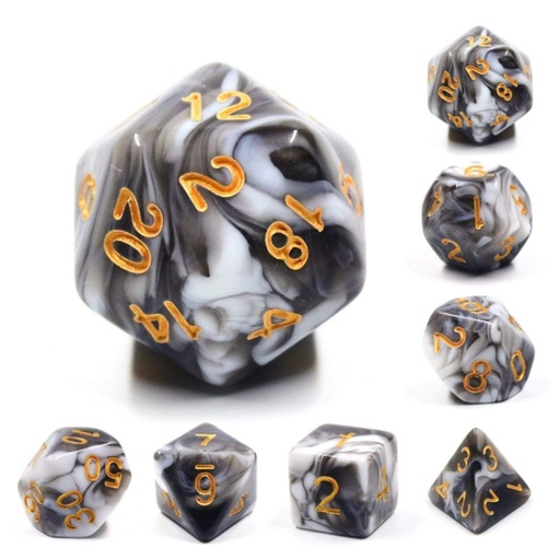 [FOM_2081] Foam Brain - Espresso Cream RPG Dice Set