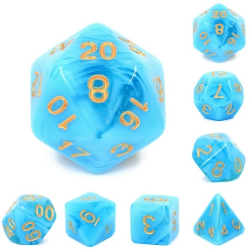 [FOM_2104] Foam Brain - Atlantis RPG Dice Set