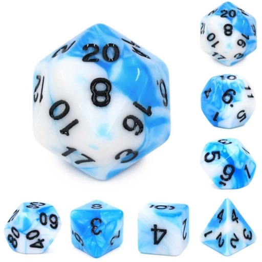 [FOM_2117] Foam Brain - Cumulus Cloud RPG Dice Set