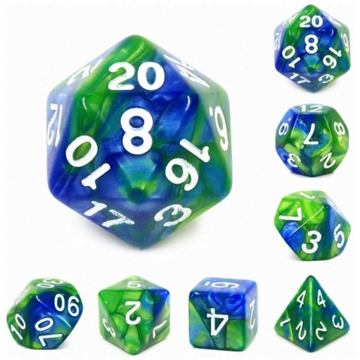 [FOM_2122] Foam Brain - Planet Earth RPG Dice Set