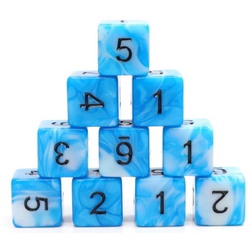 [FOM_2196] Foam Brain - Cumulus Cloud - 12 piece D6's